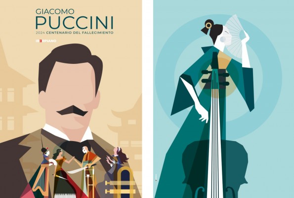 Un calendario 'murciano' dedicado a Puccini, elegido mejor ilustración editorial entre diseños de todo el mundo