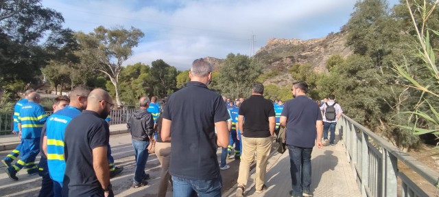 Movilización en Cartagena: el Comité de Empresa presiona a la ministra Montero por los incumplimientos en Navantia