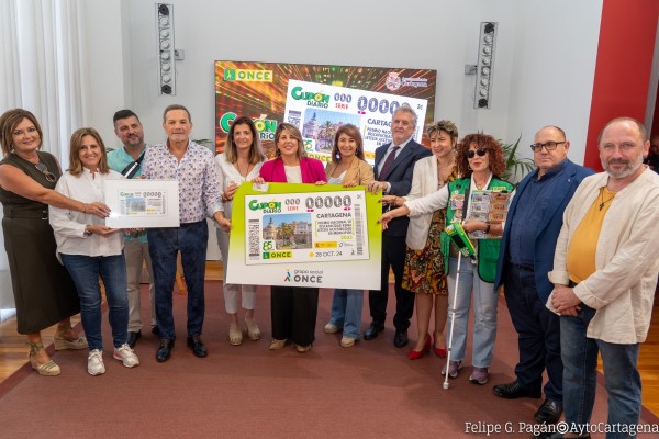 El cupón de la ONCE celebra la accesibilidad de Cartagena con una imagen de la ciudad