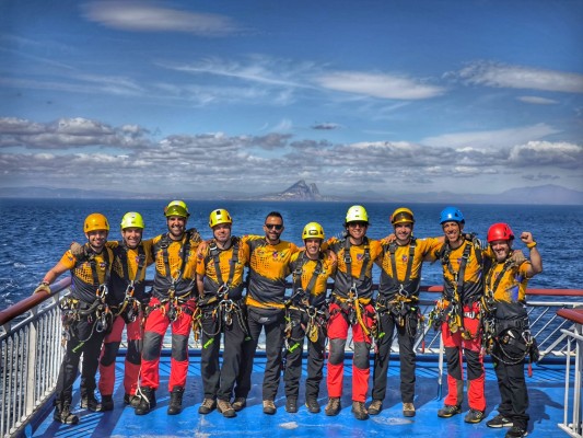 Bomberos de Murcia se forman en rescates verticales complejos