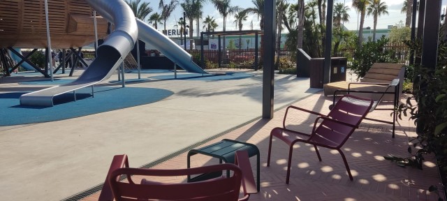 Nueva zona de recreo y homenaje al submarino Isaac Peral en Parque Mediterráneo