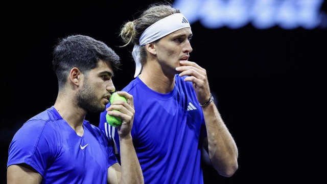 Alcaraz se estrena con derrota en la Copa Laver en el dobles haciendo pareja con el alemán Zverev