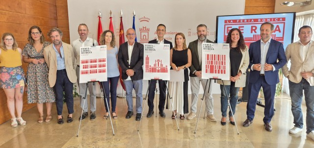  La Feria del Libro de Murcia tendrá como imagen este año tres edificios icónicos: la Catedral, el Moneo y la BRMU