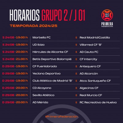 Dos sábados para el Hércules y un sábado y un domingo para el Alcoyano y el Intercity