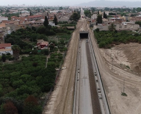 La obra del soterramiento de Nonduermas afectará a 60 propiedades de Murcia y Alcantarilla