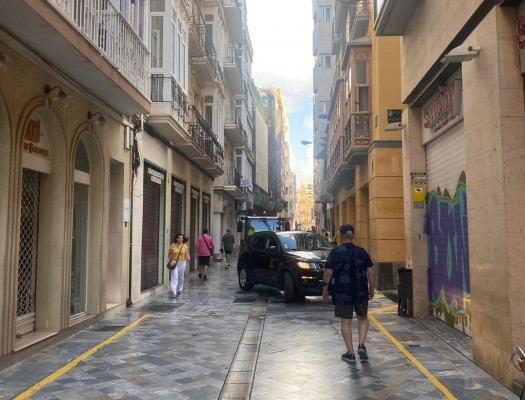 El PSOE pide que se mejore el control de acceso de vehículos al área peatonal del centro histórico


