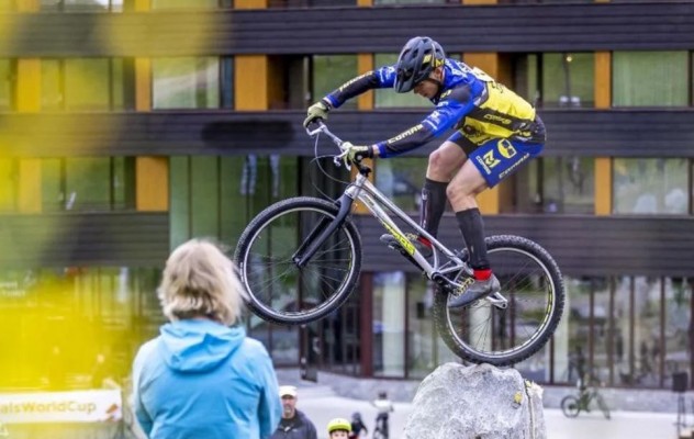 Daniel Cegarra debuta en la Copa del Mundo élite de trialbici siendo decimocuarto en Noruega
