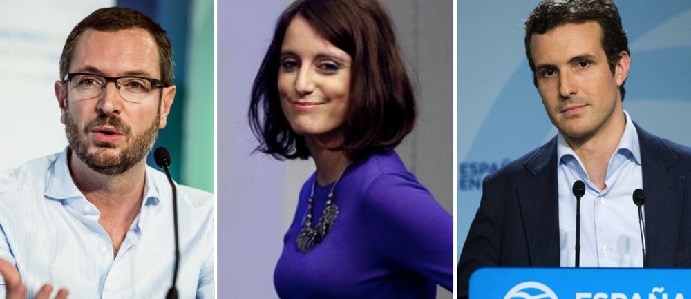 Javier Maroto, Andrea Levy y Pablo Casado - 