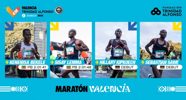Regreso de Lemma, Bekele y Beriso a un Maratón Valencia con grandes debutantes 