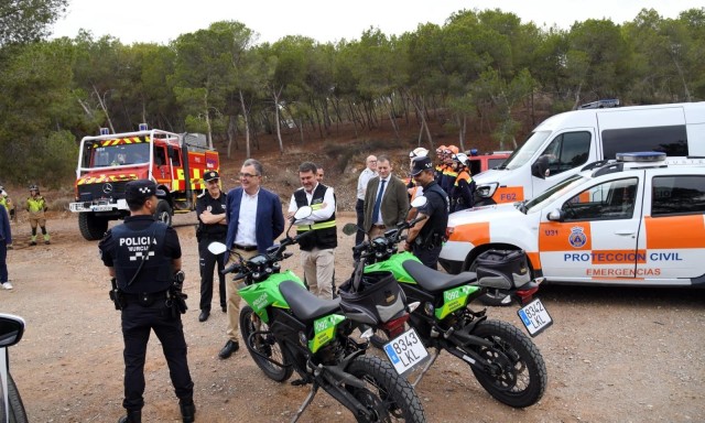El plan contra incendios de Murcia cuenta con 63 efectivos de Policía Local, Bomberos y Protección Civil