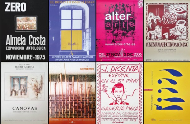 Un viaje por 50 años de exposiciones en Murcia a través de sus carteles: arte y diseño en el Museo de la Ciudad