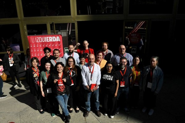 La delegación murciana de Izquierda Unida arropa la proclamación de Antonio Maíllo