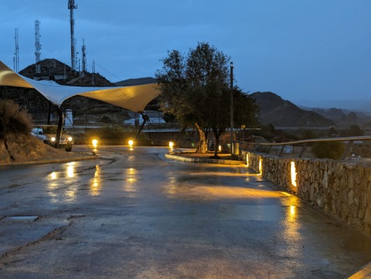 El Castillo de Nogalte de Puerto Lumbreras estrena una iluminación que resalta el monumento y su entorno