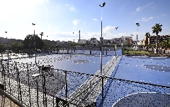 Murcia pone en marcha el mantenimiento de sus pistas deportivas y del estadio Enrique Roca