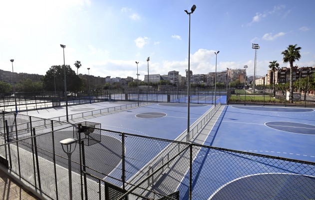 Así ha quedado el polideportivo José Barnés de Murcia tras 3 meses de obras