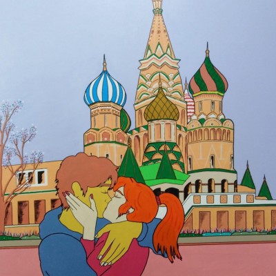 Los 'Besos pop el mundo' del artista Gaby Guillén llenan de color y de amor el MUDEM de Molina de Segura