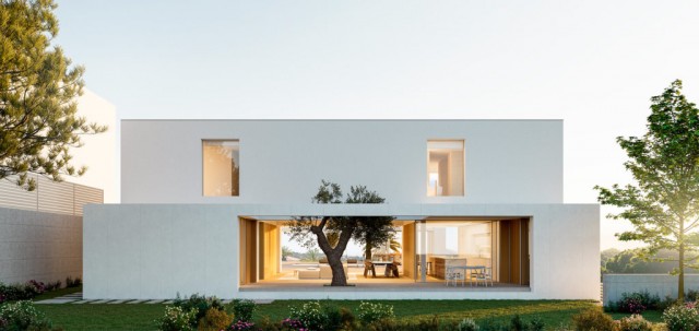 La casa que emerge como una escultura en La Alcayna: cuando los espacios dialogan en un oasis de equilibrio