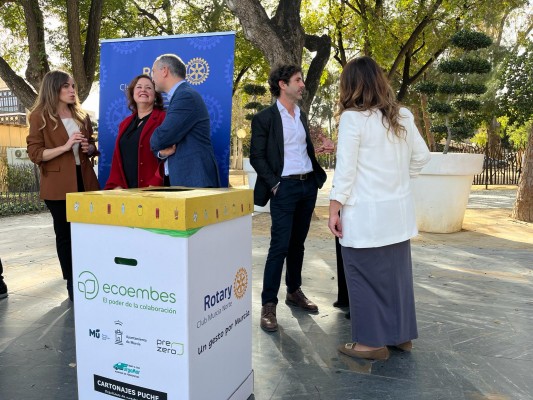 Rotary Club instalará 500 papeleras de cartón en barracas y espacios públicos durante las Fiestas de Primavera