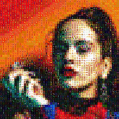 Retratos para cortejar a Rosalía en la galería Babel: José Carmona expone sus mosaicos dedicados a la cantante