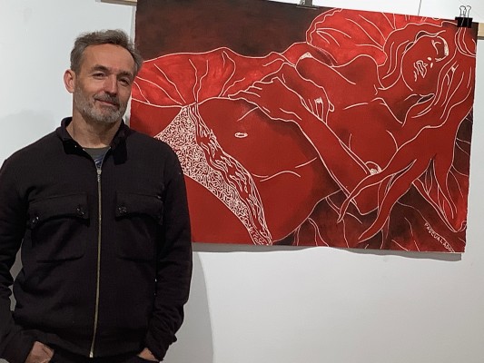 La novela de Sánchez Robles 'Te llamaré Tristeza' inspira a 19 artistas en una exposición 'plástico literaria' en Caravaca