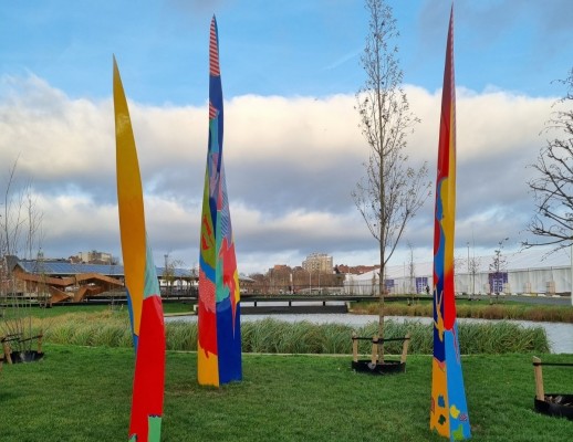 El artista muleño Cristóbal Gabarrón inunda de color el festival de arte 'Sculptura' de Bruselas con 17 esculturas 

