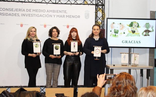 La ilustradora Celia Mirete convierte en ninfas doce plantas protegidas de Carrascoy y El Valle
