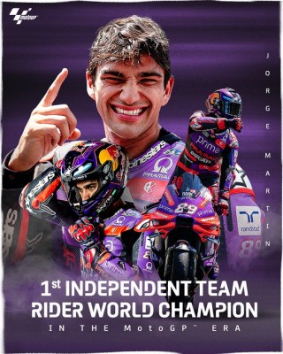 Jorge Martín, campeón del mundo de MotoGP