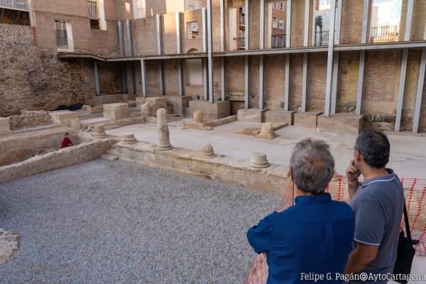  Las visitas guiadas a los nuevos hallazgos del pórtico del Teatro Romano de Cartagena comienzan este sábado