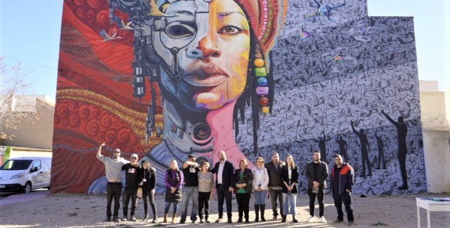 Los Alcázares estrena nuevo mural y ya van más de 150: presumirá de museo de arte urbano en Fitur  