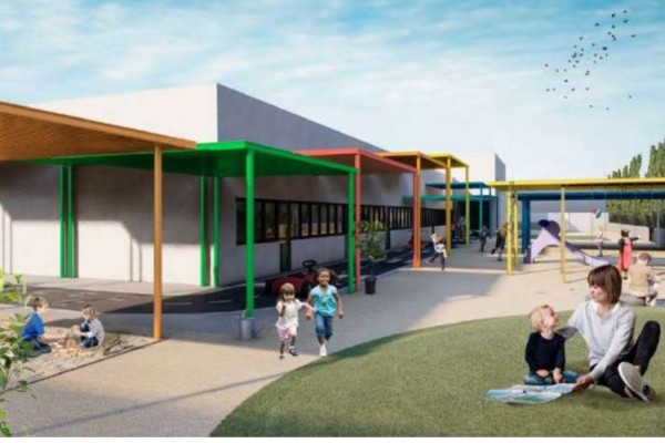 La nueva escuela infantil junto al parque de La Rosa contará con seis aulas y capacidad para 120 alumnos
