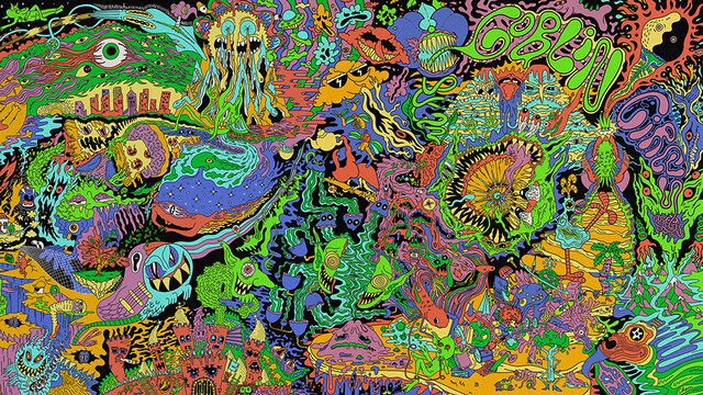 El diseño psicodélico del murciano Chem para el vinilo de Goblin Circus se lleva el Creamurcia de gráfica