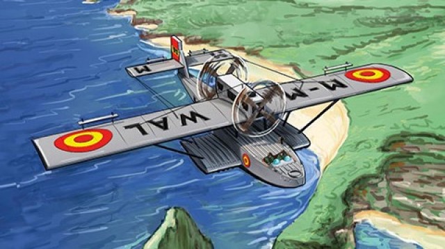 El murciano Eduardo Batán ilustra un cómic sobre la hazaña aérea de 'El vuelo del Plus Ultra' en 1926