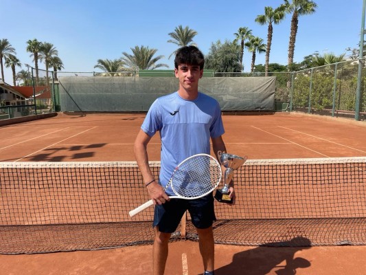El joven murciano Pablo Martínez logra en el ITF Junior de El Cairo su cuarto éxito del año 