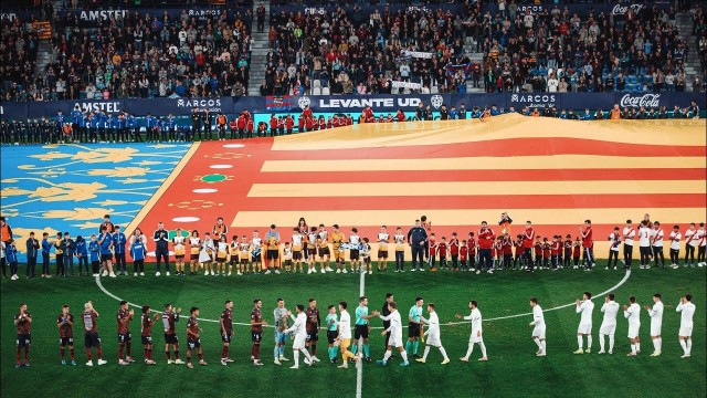 El Levante agradece al Real Madrid la cesión de la senyera que homenajeó a las víctimas