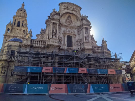 Las obras de restauración de la Catedral de Murcia empiezan la semana que viene 