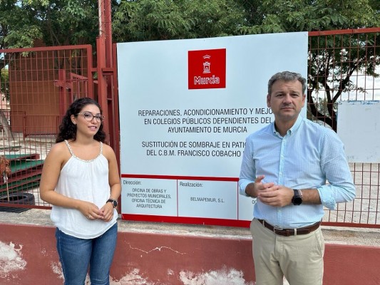 El patio de Infantil del CEIP Francisco Cobacho de Algezares contará con un nuevo sombraje