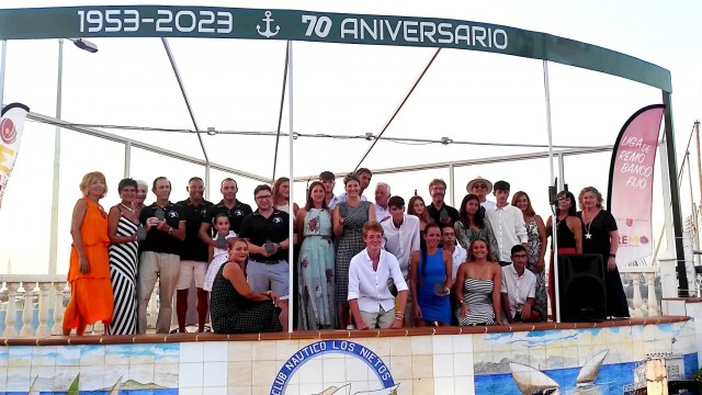 La I gala de banco fijo lläut premia a Pedro Lencina, remero de 78 años 