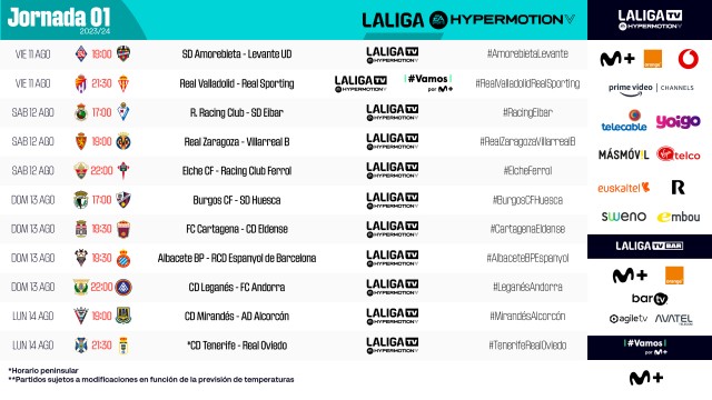 El Elche y el Eldense ya conocen el día y hora de sus partidos de las dos primeras jornadas ligueras