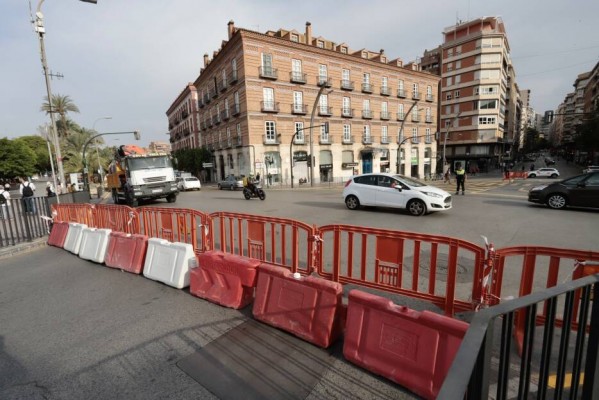 Así avanzan las obras de movilidad en Murcia... a la espera de que Ballesta tome la Glorieta