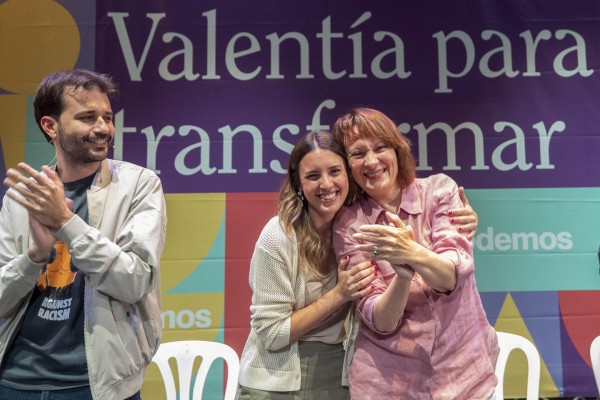 Irene Montero arropa a Podemos en Murcia y carga contra el machismo