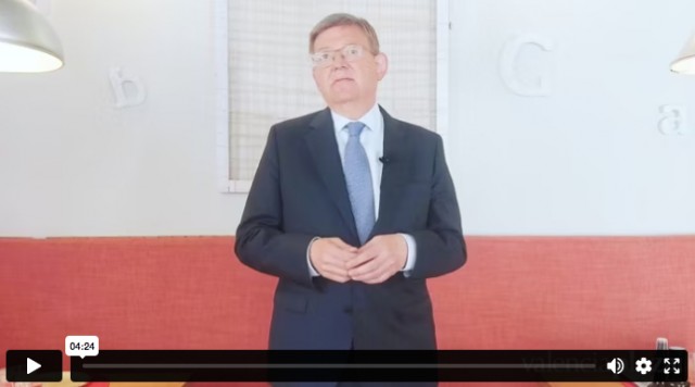 Ximo Puig, candidato del PSPV a presidir la Generalitat, en los desayunos de Valencia Plaza
