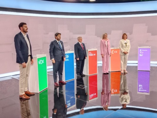 En directo: siga el debate electoral de los candidatos de la Región de Murcia