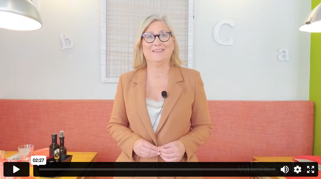 Mamen Peris, candidata de Cs a presidir la Generalitat, en los desayunos de Valencia Plaza