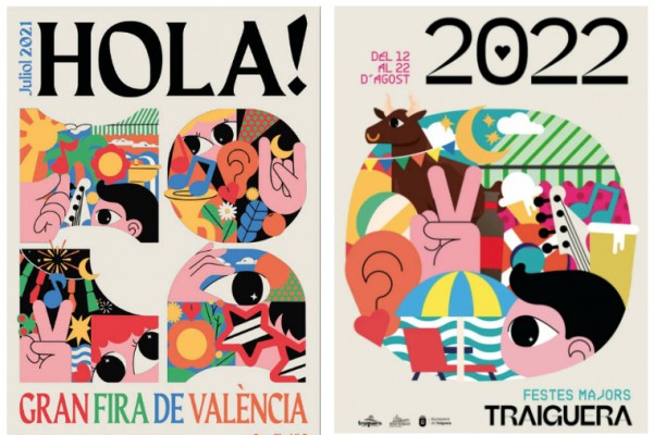 Polémica por el presunto plagio del cartel de la Gran Fira de València 2021