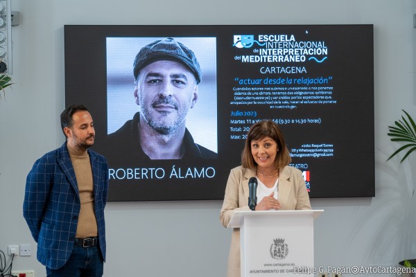 El actor Roberto Álamo impartirá un curso en la Escuela de Interpretación del Mediterráneo de Cartagena