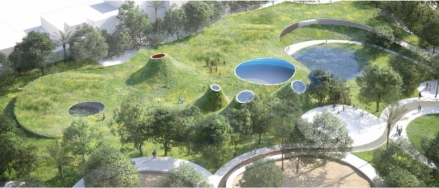 Alhama recupera sus aguas termales en un balneario  con restaurante que recrea un mundo cavernoso