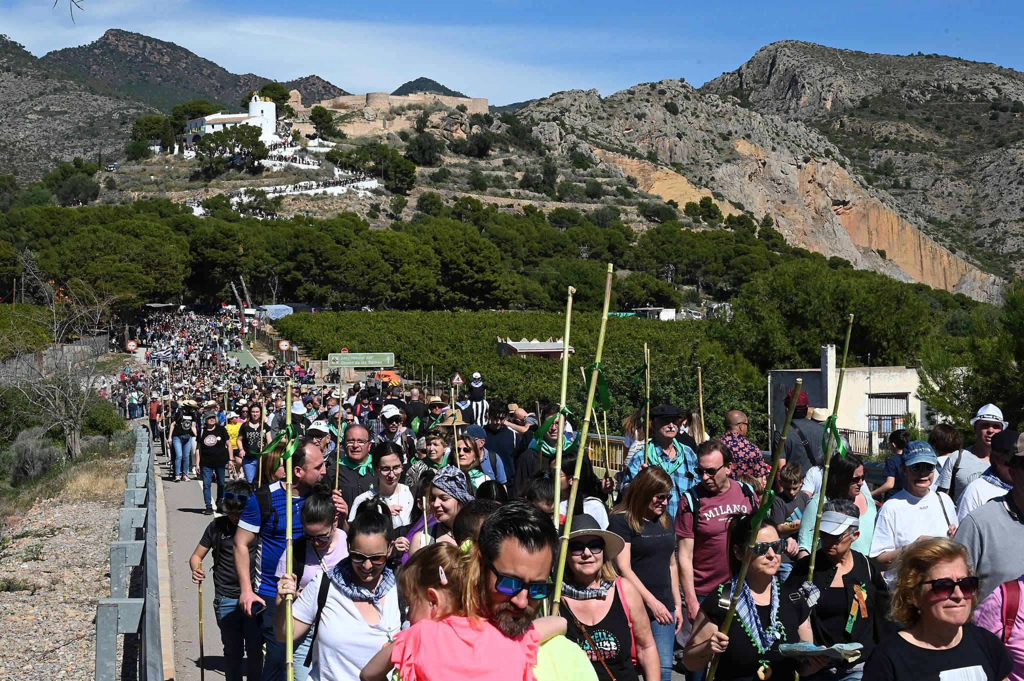 Una Romeria de les Canyes para la historia: 185.000 participantes y calor veraniego