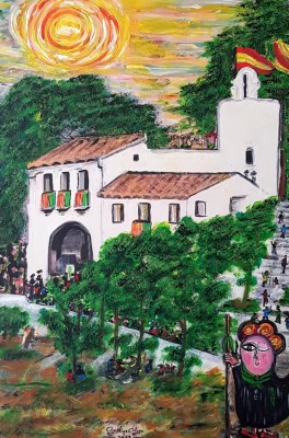 La pintura de Agustina Ortega celebra la llegada de la Magdalena
