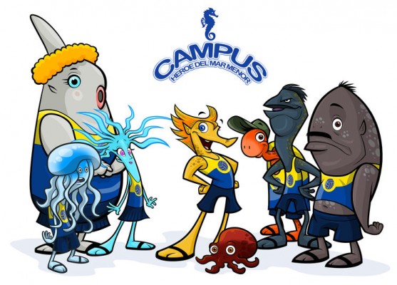 El cómic que convierte en héroe a un caballito del Mar Menor: David Cantero crea 'Campus'