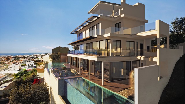El paraíso está en Mazarrón: la metamorfosis de una villa con vistas al mar y doble piscina en cascada 